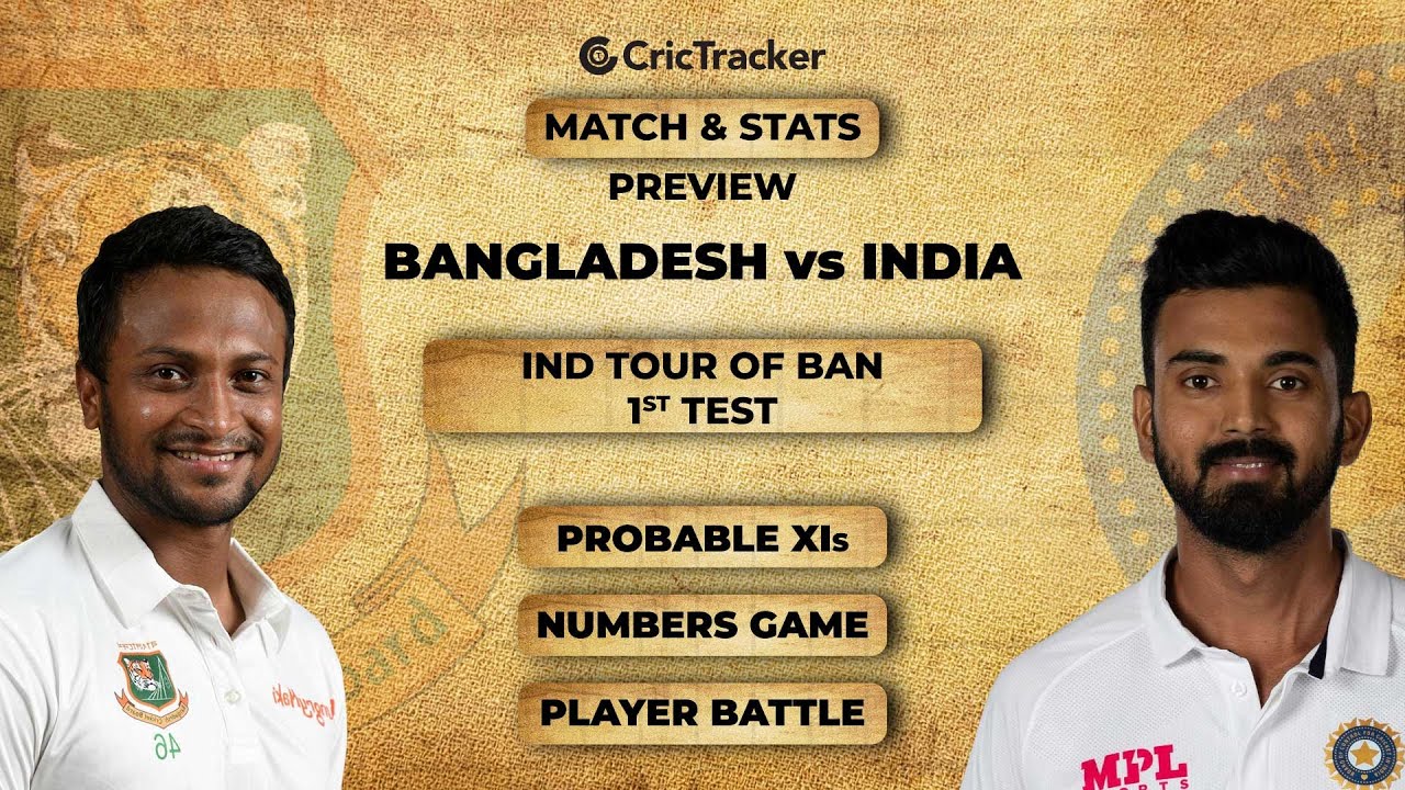 Bangladesh vs India, 1st Test Match Stats and Preview YouTube