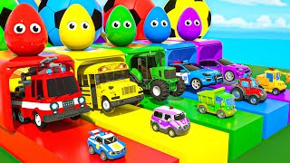 Color Balls \& Sing a Song! | Wheels On the Bus, Ten in the Bed | Baby Nursery Rhymes \& Kids Songs