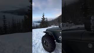 snow 🌨️ main camping view #russia #camping