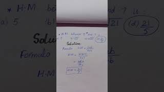 Find Harmonic Mean in 5 Seconds! ⚡ | Class 11 Math #shorts #mathproblems