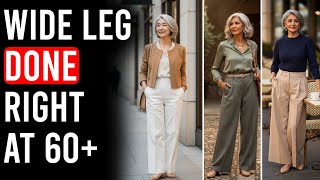 70 GENIUS Ways To Style Wide-Leg Pants Over 60 To Look Instantly ELEGANT