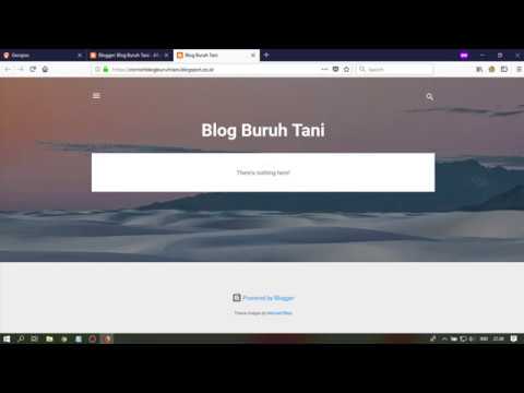 Cara Membuat Blog Gratis di Blogger