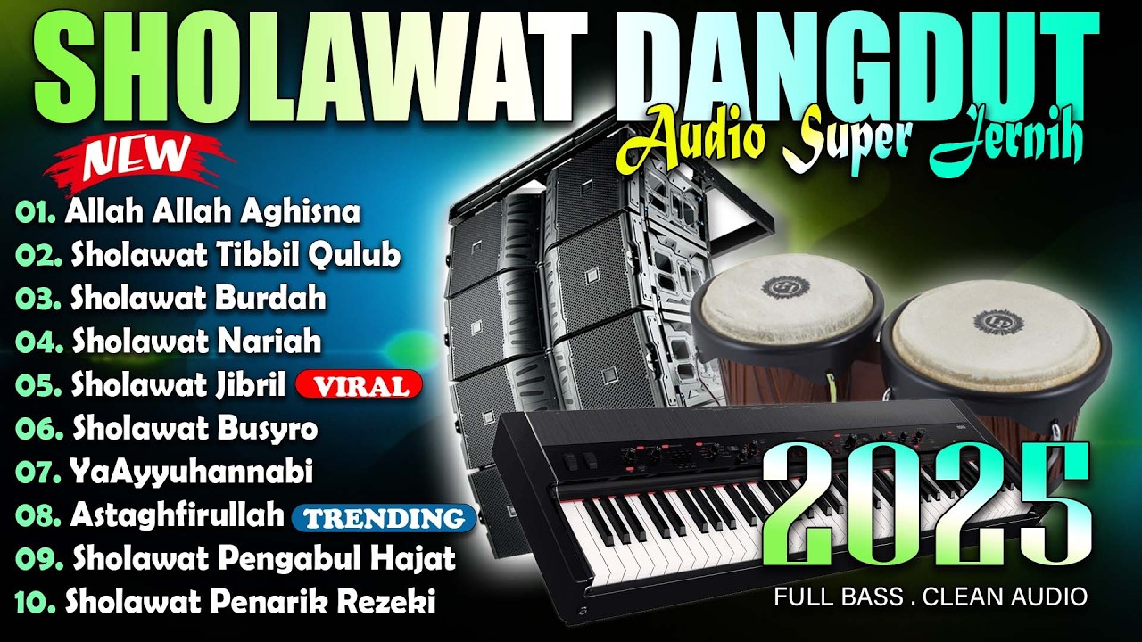 SHOLAWAT JIBRIL SPESIAL BULAN PUASA MERDU FULL ALBUM astagfirullah, Nariyah, SHOLAWAT MERDU