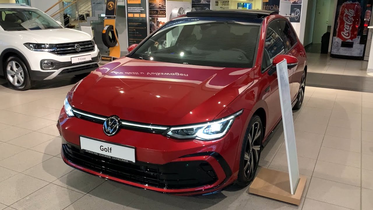 New Volkswagen Golf 8 R Line 21 First Look Exterior Interior Crazy Lights Youtube