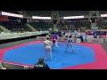 SANCHO Laura CRC BEKULOVA Milana RUS European U21 Taekwondo Championship 2021 46 kg Quarterfinal