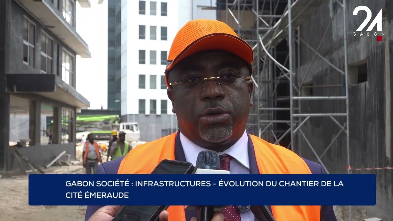 GABON SOCIÉTÉ : INFRASTRUCTURES - ÉVOLUTION DU CHANTIER DE LA CITÉ ÉMERAUDE.