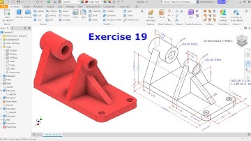 Autodesk Inventor 2023 Exercise 19