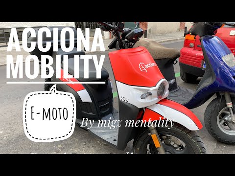 Paano magdrive ng electronic moto / acciona mobility ( madrid spain) OFW