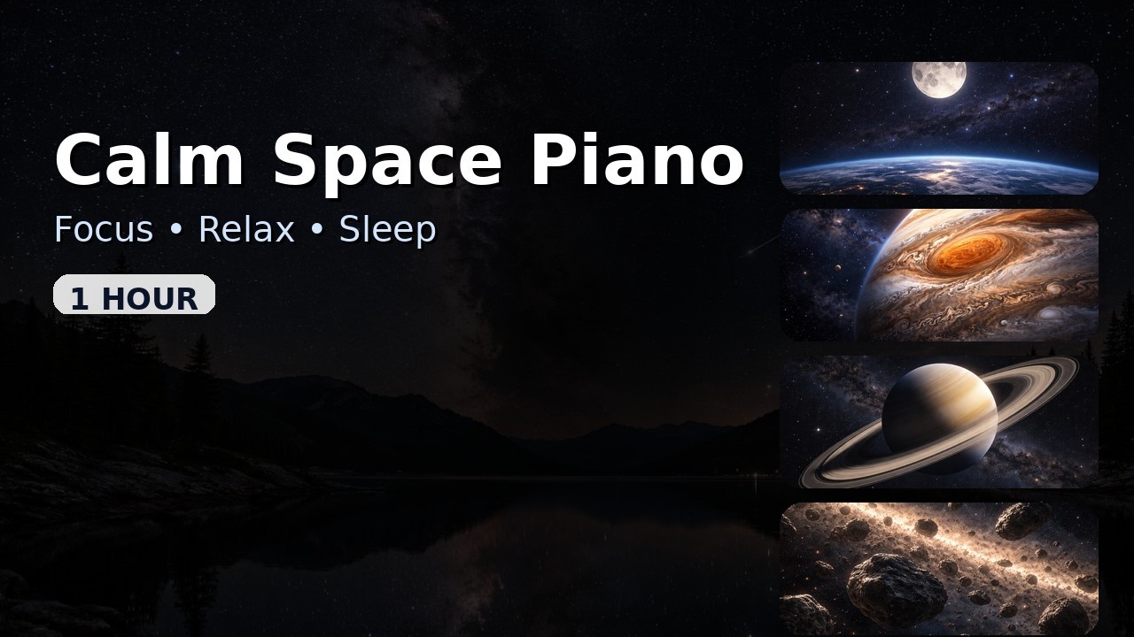 Ethereal Cosmos ★ Relaxing Piano ★ Beautiful Space Night Sounds - YouTube
