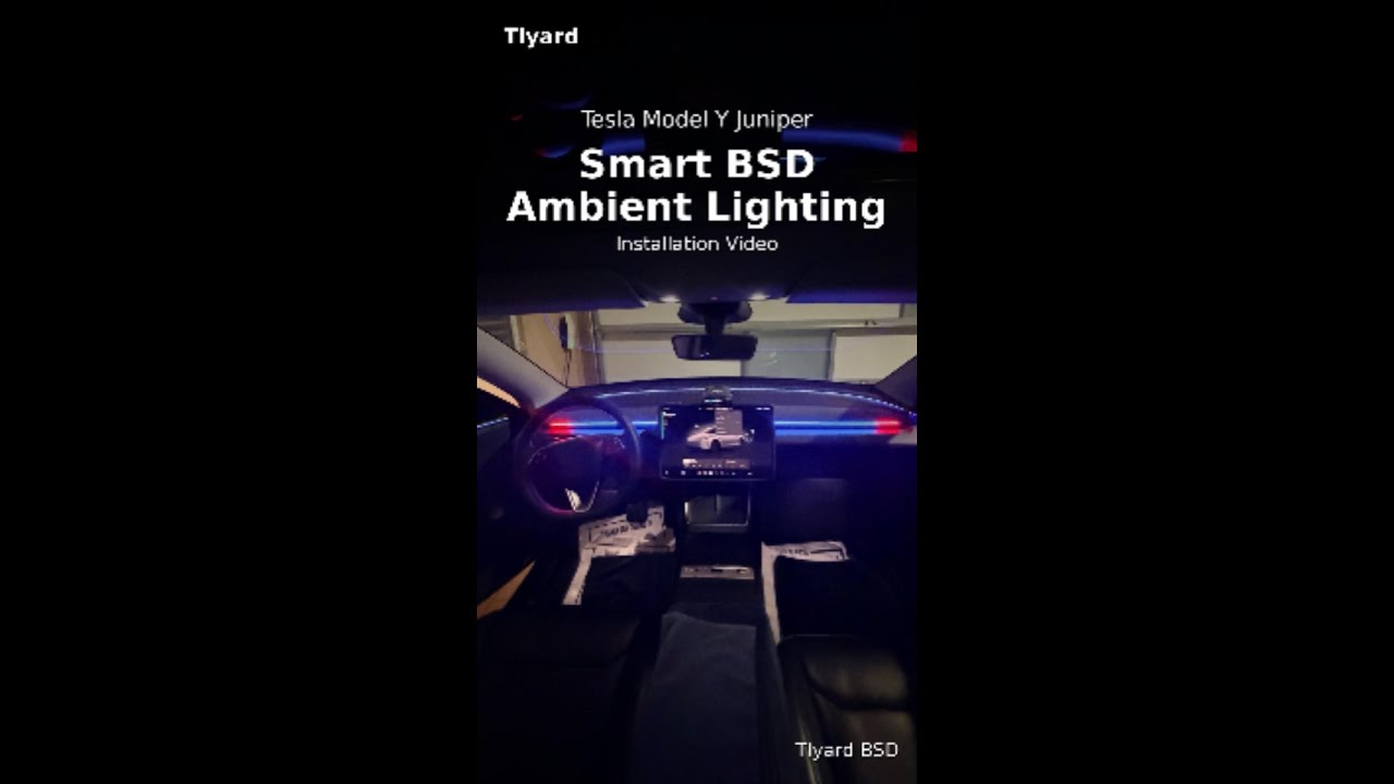 POV: Installing Tlyard Smart BSD Ambient Lighting on My Tesla Model Y Juniper