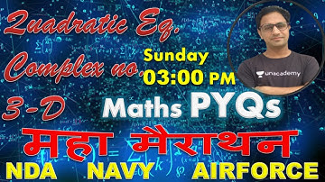 Maths PYQs Maha-Marathon  //NDA-AIRFORCE-NAVY//BY-Mukesh Sir //@R.S SIR