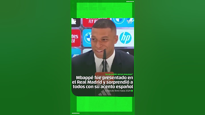 MBAPPÉ fue PRESENTADO en el REAL MADRID y SORPRENDIÓ HABLANDO ESPAÑOL