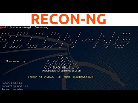 Recon-ng - Complete Scan - Emails, Sub Domains & Hidden Files