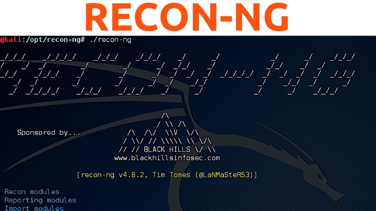Recon-ng - Complete Scan - Emails, Sub Domains & Hidden Files