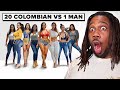 20 COLOMBIAN WOMEN Vs 1 MAN In MEDELLIN COLOMBIA