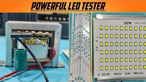 Make universal led tester //Diy Led tester using transformer