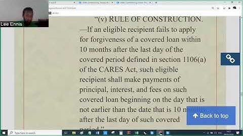 Paycheck Protection Program Flexibility Act of 2020