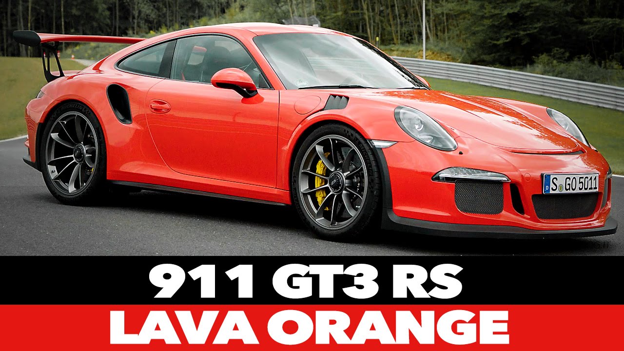 Porsche 911 Gt3 Rs Lava Orange Exterior Interior Design