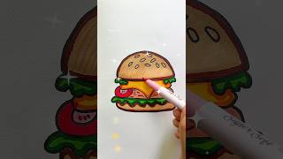 How To Draw A Burger Easily & Quickly