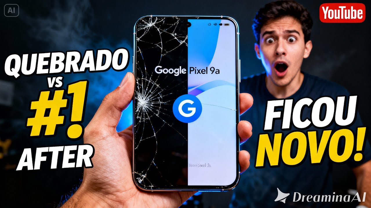 Google Pixel 9a com defeito — o resultado desse conserto surpreende! 😱