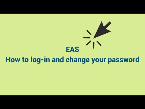 How to log-in to EAS and change password