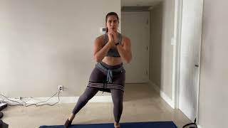 Mini Band Squat Alt Side Taps