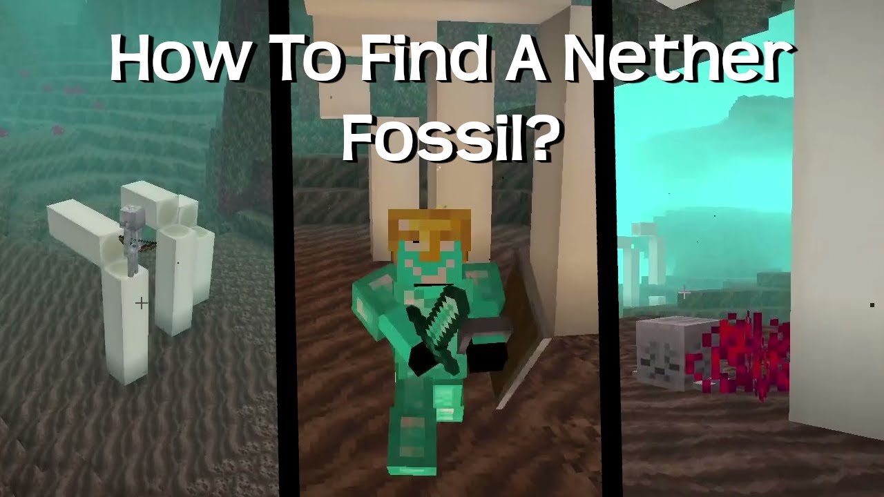 How To Find A Nether Fossil In Minecraft! - YouTube