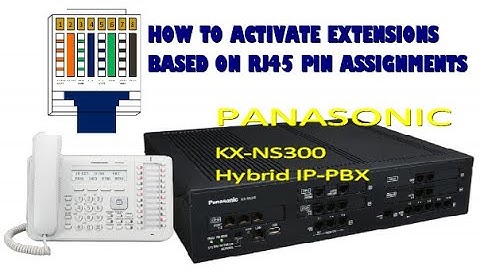 PANASONIC KX-NS300 HYBRID IP-PABX SYSTEM | HOW TO ACTIVATE EXTENSIONS BASED ON RJ45 PIN ASSIGNMENTS