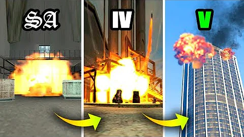 BUILDING EXPLOSIONS In GTA Games (Evolution)