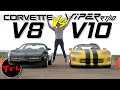 American Icons DRAG RACE! How Mighty Is the Dodge Viper RT/10 Against the Classic Chevy Corvette?