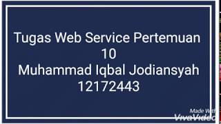 TUGAS WEB SERVICE PERTEMUAN 10
