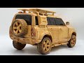 Wood Carving - Special Built 2021 Land Rover Defender 110 X - Woodworking Art