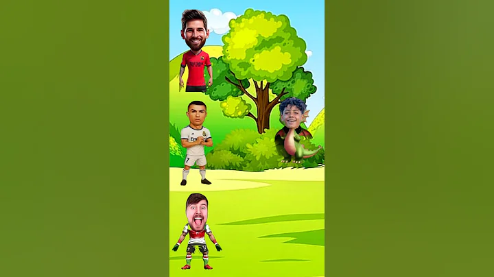 🤯 Messi 👽 vs Ronaldo 🐐 vs Mr Beast 😮‍💨 | Viral Challenge #shortsviral​ #ronaldo​ #messi​ #ronaldo