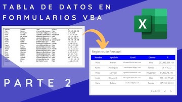 Tabla de datos con un diseño distinto en tus formularios de VBA Excel / Pt 2