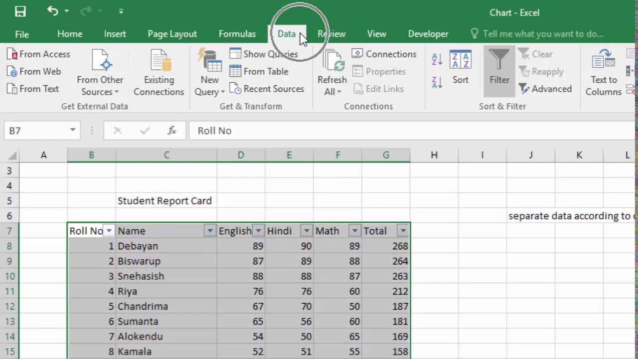 Advanced Excel - Filter in Bengali (Bangla) - YouTube