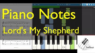 Video thumbnail of "Piano Notes - The Lord's My Shepherd (Townend, Easy)"
