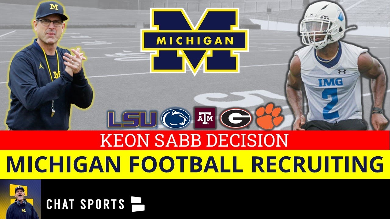 Michigan Football Recruiting Rumors: 5-star Keon Sabb To Announce This Week – Inside The Commitment