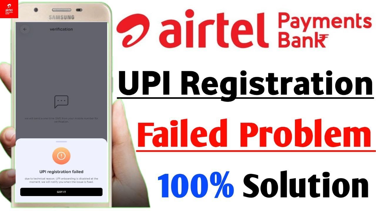 Airtel Payments Bank UPI Registration Failed 2025 | Airtel Thanks App UPI Registration Failed Fix 🔥