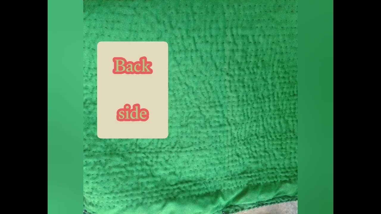 Hand made rilli work .