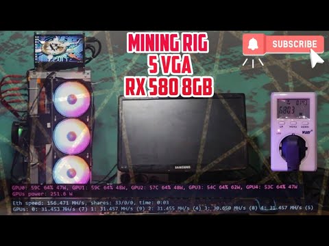 MINING 5 VGA RX580 8GB 2021