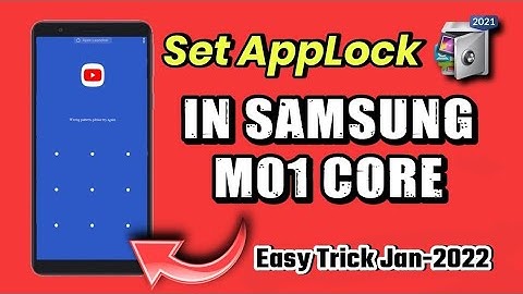 How To Set AppLock In Samsung M01 Core ||  Set Applock in Samsung m01 core || Samsung M01 Core