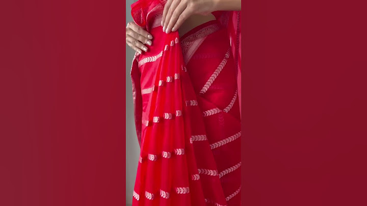 Red organza saree 🌹 #pujooutfit #festivewear #organzasaree #sareedraping #festivelook
