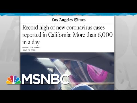 Rising Hospitalizations Expose Fallacy Of Testing-Driven Surge in COVID-19 | Rachel Maddow | MSNBC