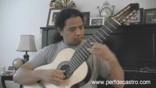 10-string Guitarist Perfecto De Castro performs Antonio Molina's "Hatinggabi" chords