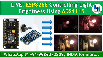 ESP8266 Controlling Light Brightness Using ADS1115 #ElecrowMaker