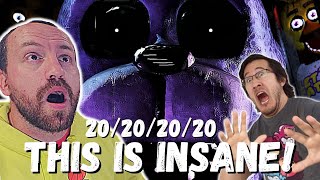 THIS IS INSANE! Markiplier Five Nights at Freddy's: 20/20/20/20 COMPLETE (REACTION!)