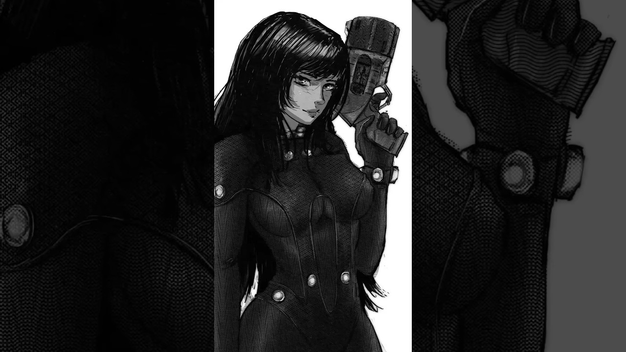 INKTOBER 2025: Drawing Reika Shimohira (Gantz) in Manga Style 💀