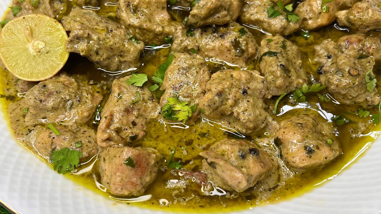 Creamy Pepper Chicken With Satin Soft Gravy - Reshmi Kalimirch Murgh Ki Best Recipe - Ramzan Spcl