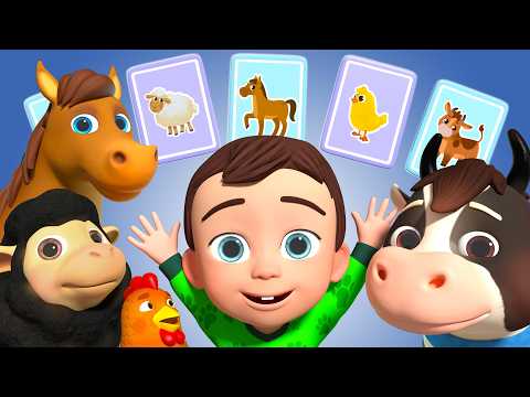 Moo Moo! Who Is It? | Animal Sounds Song for Kids | Lalafun