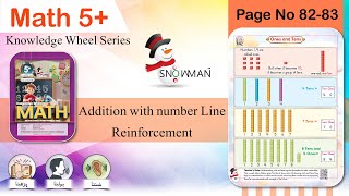 Math 5+ Knowledge Wheel Series | Page No 82-83 | Addition With Number Line | Reinforcement | Math
